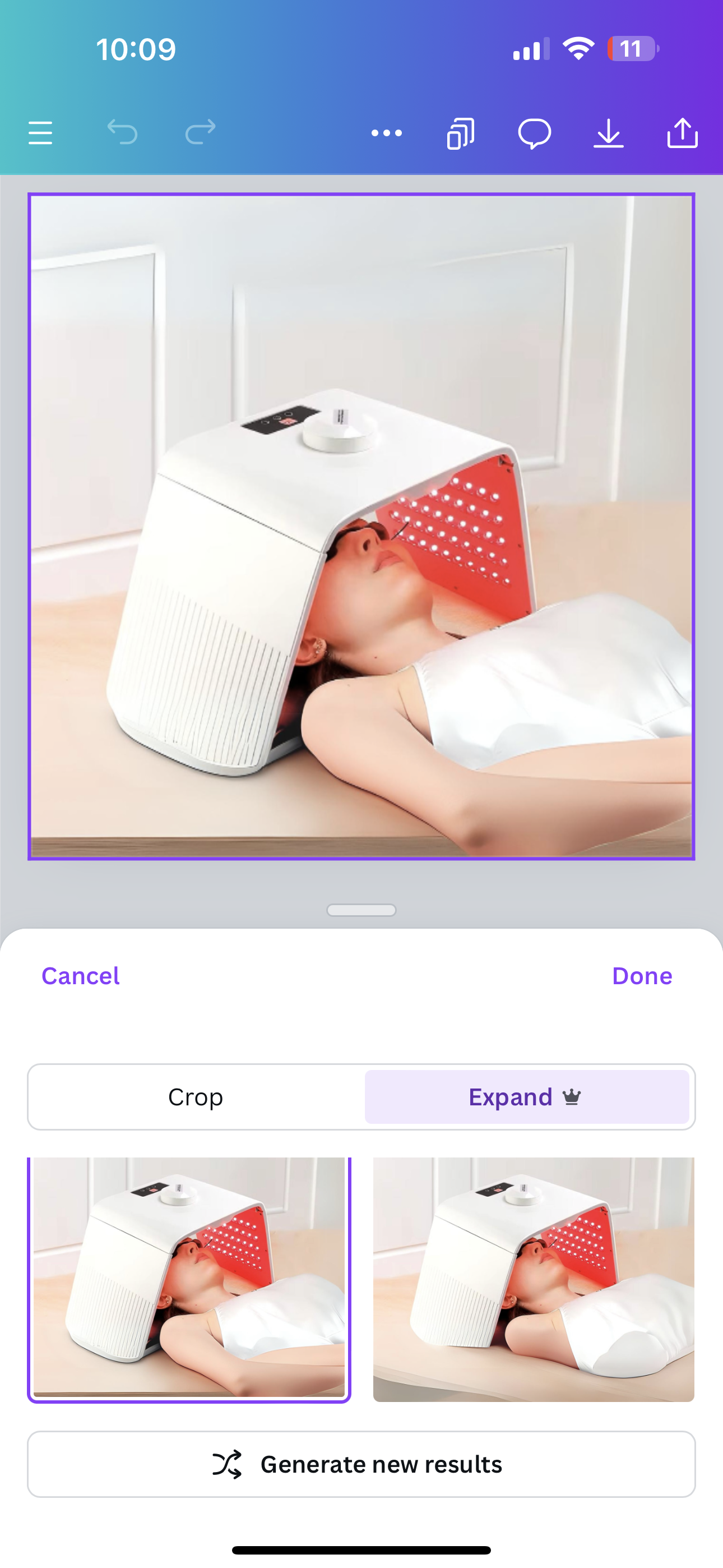 Red Light Foldable Lamp