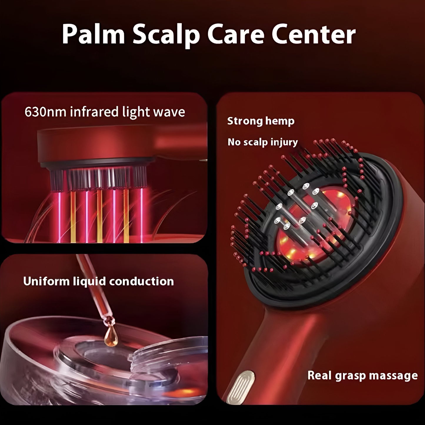 Red Light Scalp Massage Comb