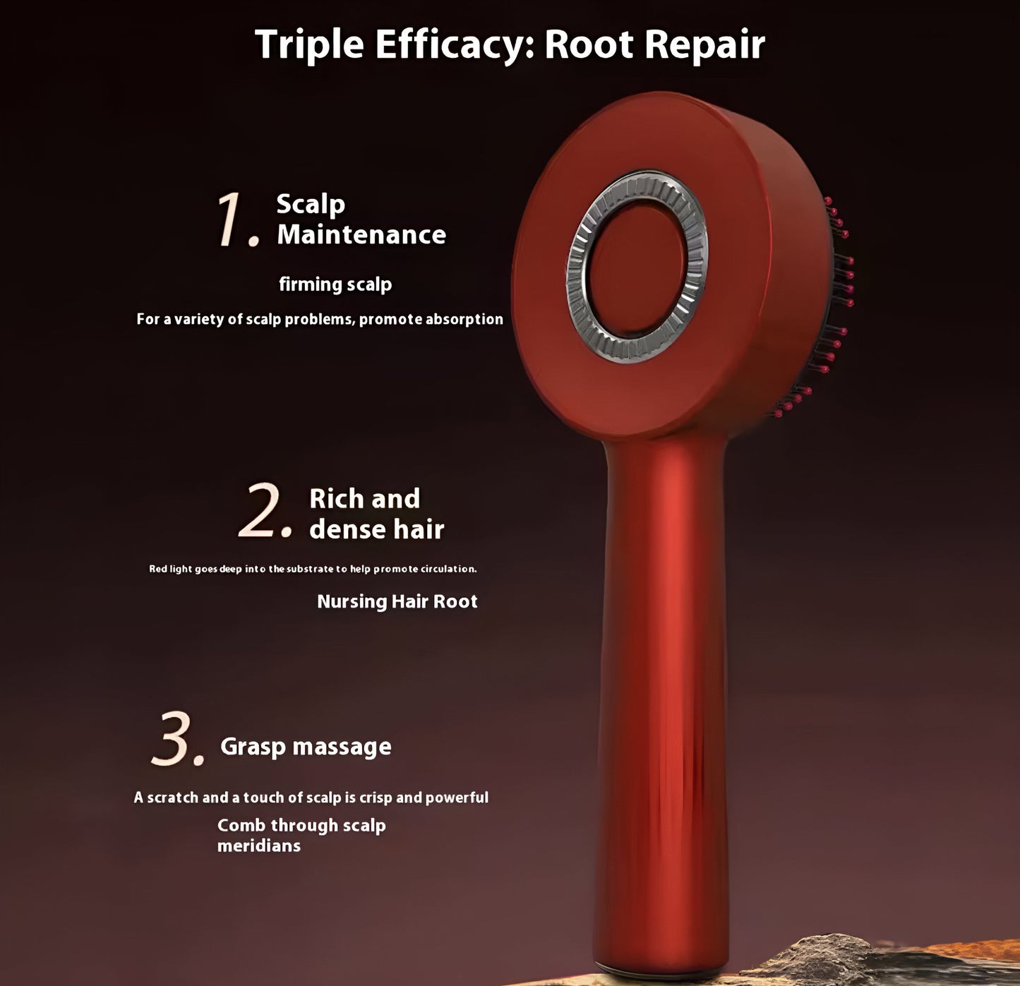 Red Light Scalp Massage Comb