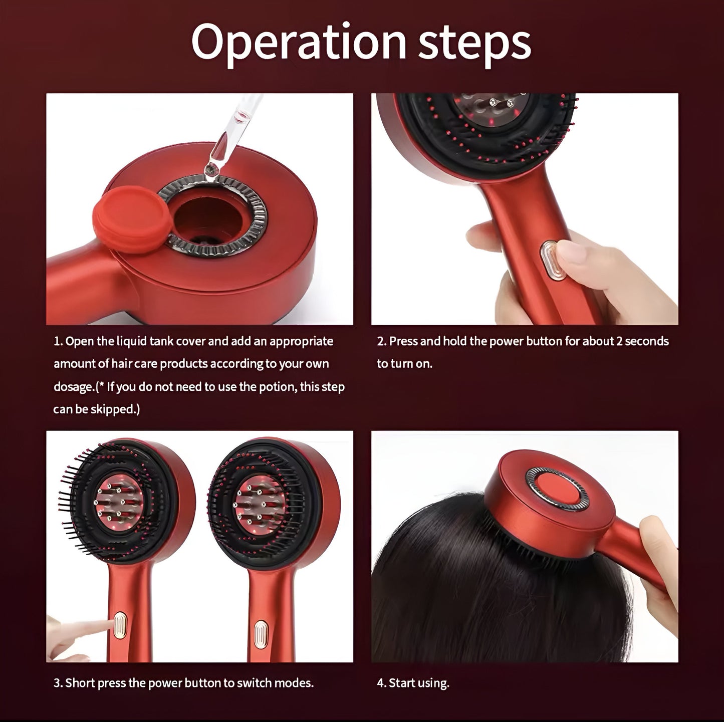 Red Light Scalp Massage Comb