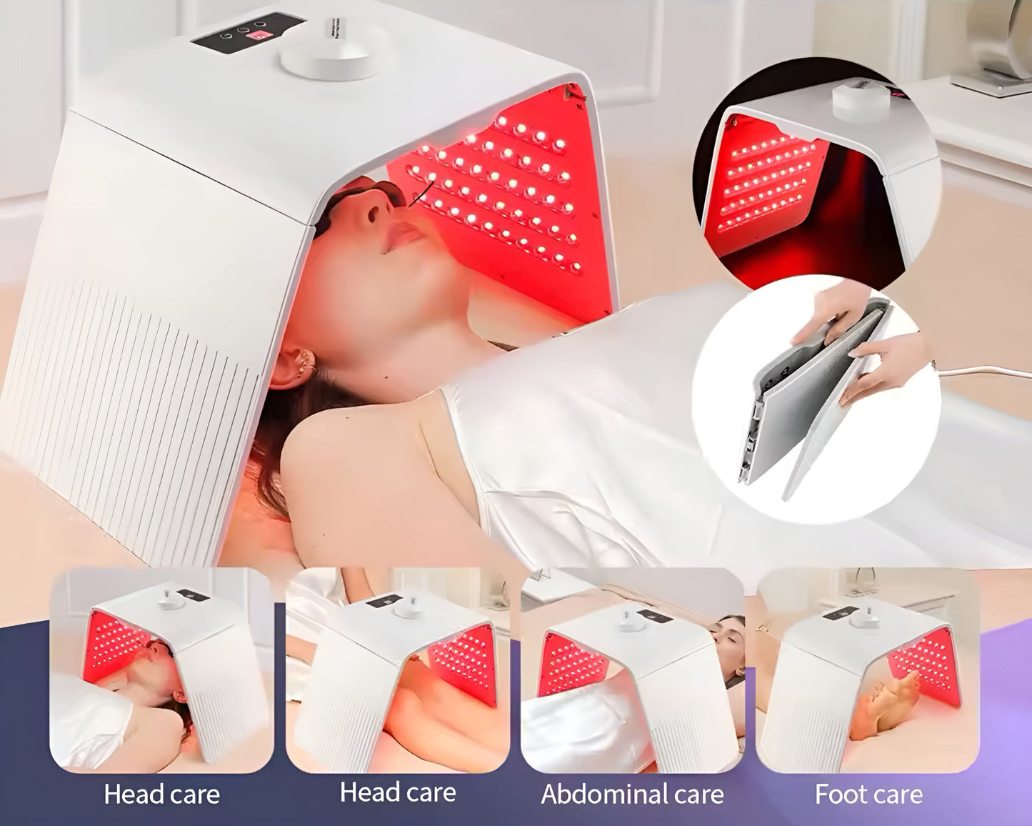 Red Light Foldable Lamp