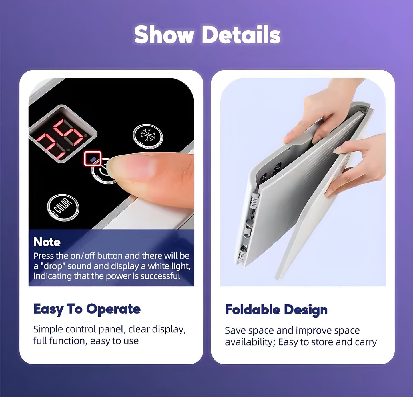 Red Light Foldable Lamp